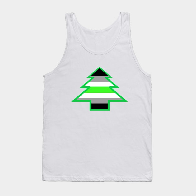 Agender Pride: Christmas Tree Tank Top by DisneyFanatic23